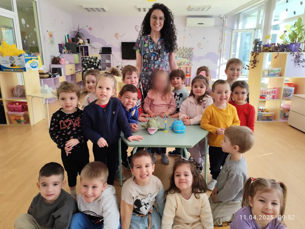 Гостуващ дентален специалист и дейности в 1б група, посветени на 9 февруари - Световният ден на стоматолога.